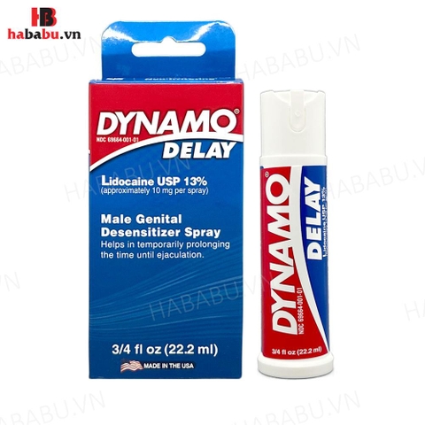 Xịt chống xuất tinh sớm Dynamo Delay 22.2ml chính hãng