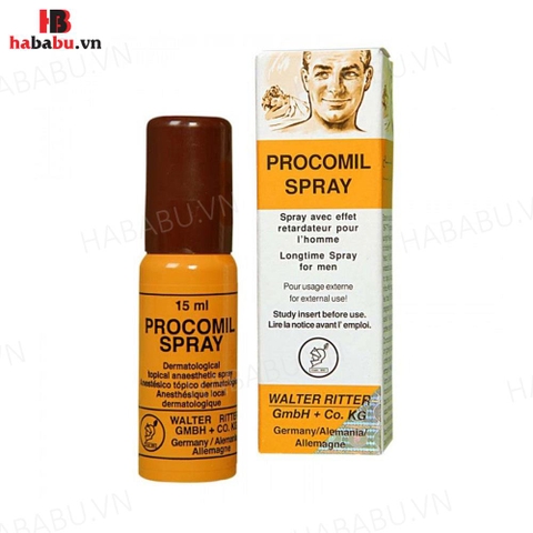 Xịt chống xuất tinh sớm Procomil Spray 15ml chính hãng