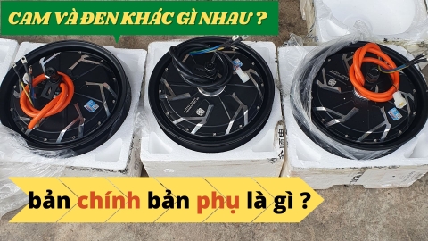 động cơ 3000w qsmotor dây màu cam và màu đen khác gì nhau