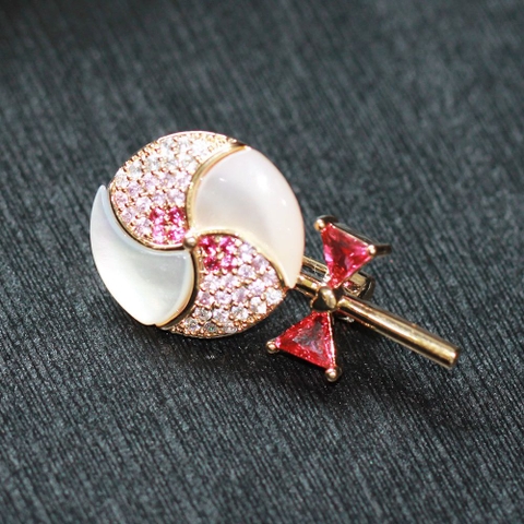 Pin cài áo kẹo que đáng yêu 1.5cm