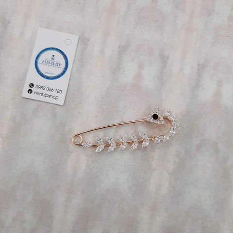 Trâm,Ghim Cài HimHip Hạc Trường Thọ HKCC Đính Phale 6*7,5cm