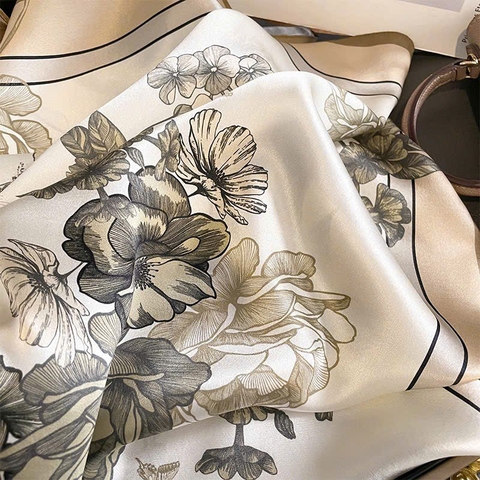 Khăn Lụa Cao Cấp HimHip 65x65cm Khăn Quàng Quà Tặng Khăn - 53