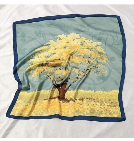 Set quà tặng khăn lụa vuông khổ 70 kèm cài khăn (không kèm cài áo) - 145 (giá đã bao gồm túi hộp, không kèm thiệp)