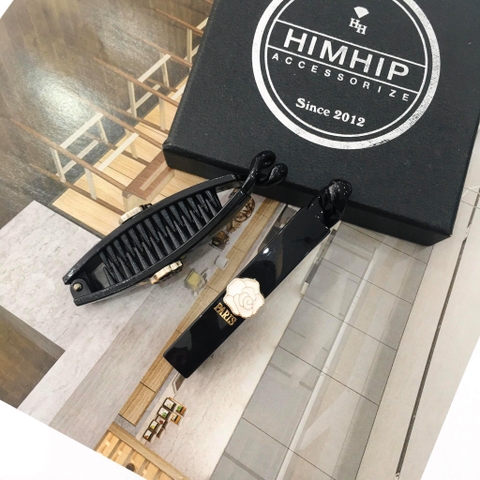 Kẹp Móc Dọc HimHip Đính Hoa Thanh Lịch
