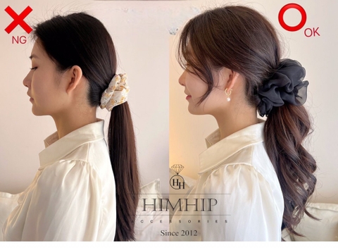 Mua Dây buộc tóc scrunchies hoa cúc Hàn Quốc, chun búi tóc vải hot trend  SC02 sẽ dễ dàng biến hóa kiểu tóc cột xinh đẹp - Trắng tại Song An Eco |