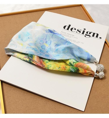 Khăn Tuban Lụa HimHip 50x12cm Khăn Quàng Quà Tặng Khăn - 12