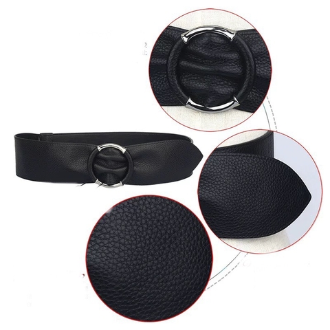 Dây lưng da miếng 1mặt khoá tròn sang trọng 5.2-6.6*98cm