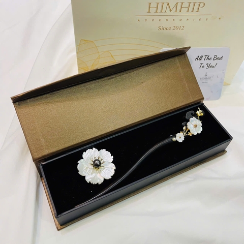 Set Quà 8/3 HimHip Trâm Cài Tóc & Cài Áo Kèm Túi Hộp Thiệp - 23