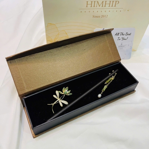 Set Quà 8/3 HimHip Trâm Cài Tóc & Cài Áo Kèm Túi Hộp Thiệp - 43