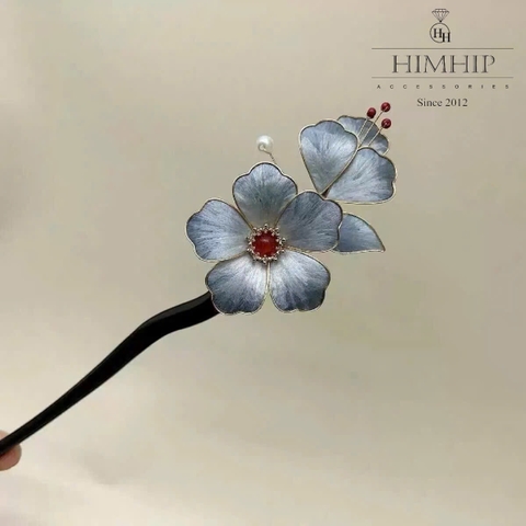 Trâm Cài Tóc HimHip Thanh Tú Ngọc Đan  20cm Kèm Hộp Phụ Kiện Áo Dài