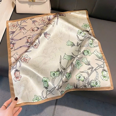 Khăn Lụa Cao Cấp HimHip 53x53cm Khăn Quàng Quà Tặng Khăn - 73