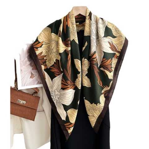 Khăn Viscose HimHip 90x90cm Khăn Quàng Quà Tặng Khăn Phụ Kiện Áo Dài - 96