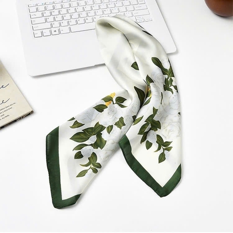 Khăn Lụa Thời Trang HimHip 70x70cm Khăn Quàng Quà Tặng Khăn - 324