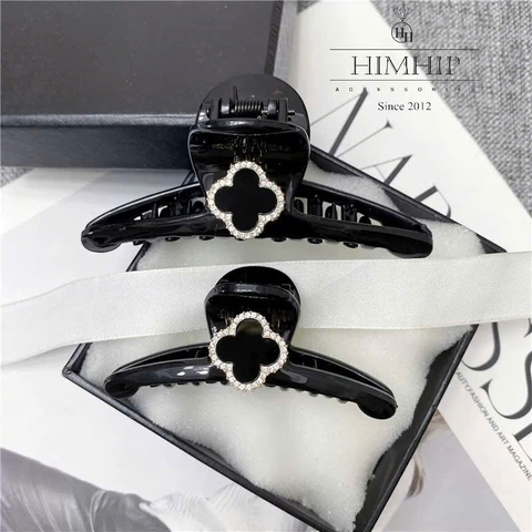 Kẹp Càng Cua HimHip Composite Cỏ 4 Cánh May Mắn Phối Viền Phale Sang Trọng