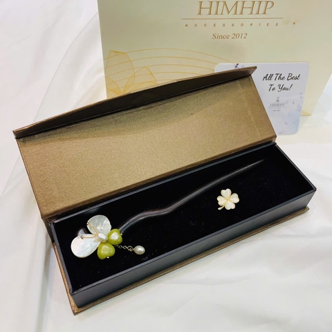 Set Quà 8/3 HimHip Trâm Cài Tóc & Cài Áo Kèm Túi Hộp Thiệp - 32