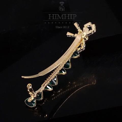 Kẹp Bấm HimHip HKCC Kết Nơ Phale Lấp Lánh 7.2x1.7cm