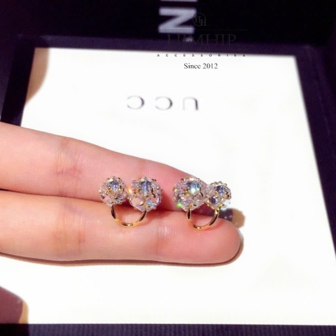 Khuyên Tai Nụ HimHip Chùm Phale Lấp Lánh 1.1*1.8cm