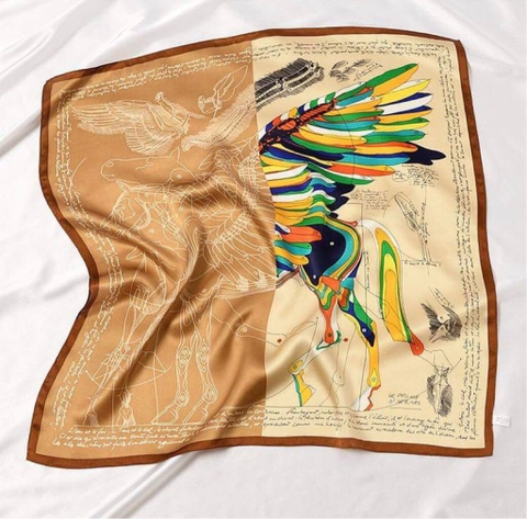 Set Quà Himhip Khăn Lụa Cao Cấp 65*65cm & Cài Khăn Kèm Túi Hộp Thiệp (Không Kèm Cài Áo) -180