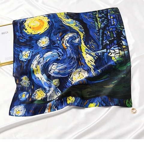 Khăn Lụa Cao Cấp HimHip 53x53cm Khăn Quàng Quà Tặng Khăn - 16