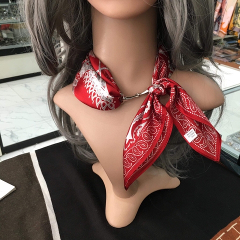 Set Quà Himhip Khăn Lụa Cao Cấp 65*65cm & Cài Khăn Kèm Túi Hộp Thiệp - 132