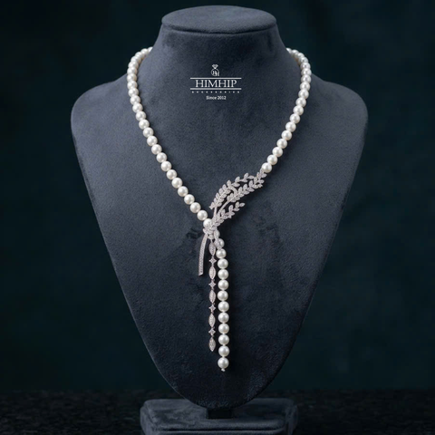 [Thiết Kế] Vòng Cổ HimHip Khóa Charm Bông Lúa Đính Phale Sang Trọng 45-56cm