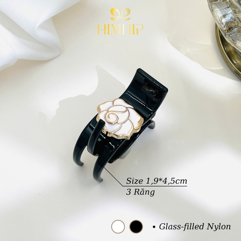 Kẹp Càng Cua HimHip Glass-filled Nylon Hoa Hồng Gai 3 Răng 1.9x4.5cm