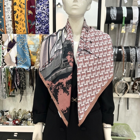 Khăn Lụa Cotton Khổ Vuông 90*90cm - 44