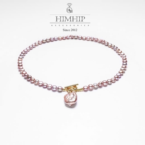 Vòng Cổ HimHip Trai Dị Phối Mặt Trai Trai Dị Vuông 42+4cm