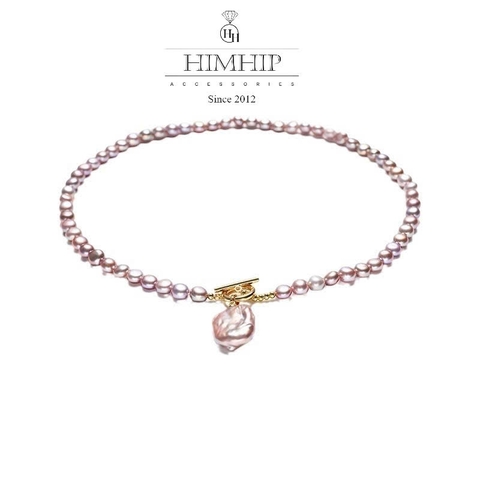 Vòng Cổ HimHip Trai Dị Phối Mặt Trai Trai Dị Vuông 42+4cm