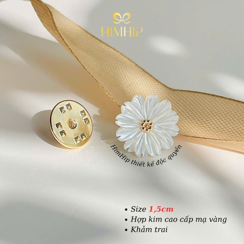 [Thiết Kế] Pin Cài Cúc HimHip Como Daisy 1.5cm