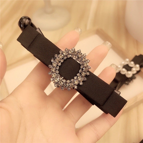 Kẹp Móc Dọc HimHip Composite Nơ Đá Thanh Lịch 1.5x9cm