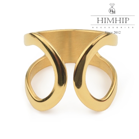 Cài Khăn Ống HimHip Size To Vòng Cung Sang Trọng HKCC 2x1.2CM