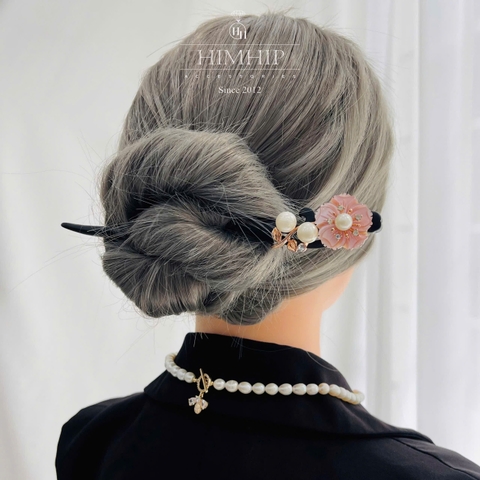 Trâm Cài Tóc HimHip Ngọc Đào Xuân 15cm Hộp Phụ Kiện Áo Dài HPBD