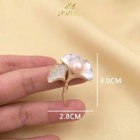 Trâm, Ghim Cài Áo HimHip HKCC Phúc Lộc Hạnh Ngân 3x2.5cm
