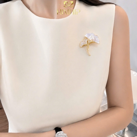 Trâm, Ghim Cài Áo HimHip HKCC Phúc Lộc Hạnh Ngân 3x2.5cm