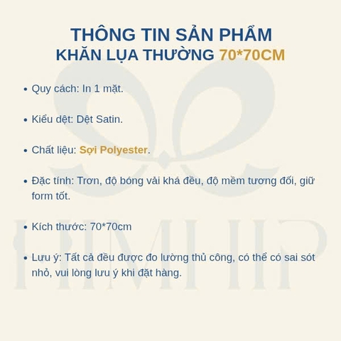 Khăn lụa vuông 70*70cm-225