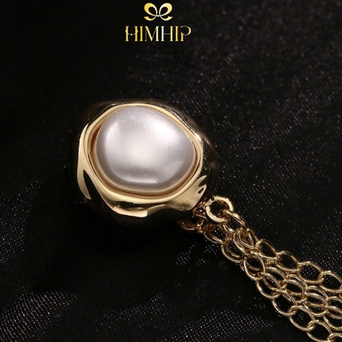 Pin Cài Tự Hít HimHip HKCC Hạt Giả Trai Sóng Nước 1.5x10.5cm
