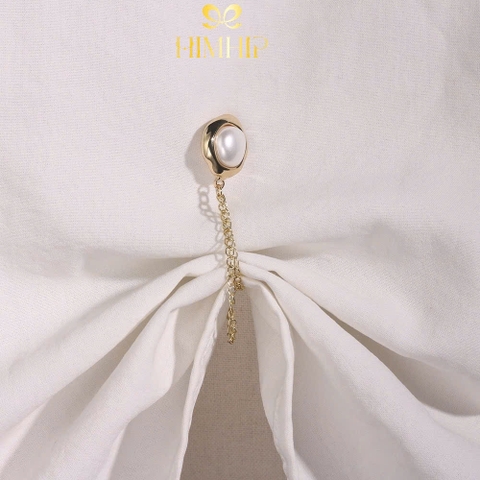 Pin Cài Tự Hít HimHip HKCC Hạt Giả Trai Sóng Nước 1.5x10.5cm