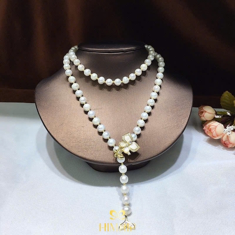 Vòng Cổ HimHip Trai Dị 8li Khóa Charm Bướm Đôi Cánh Mắt Mèo Đuôi Cá 80.5cm
