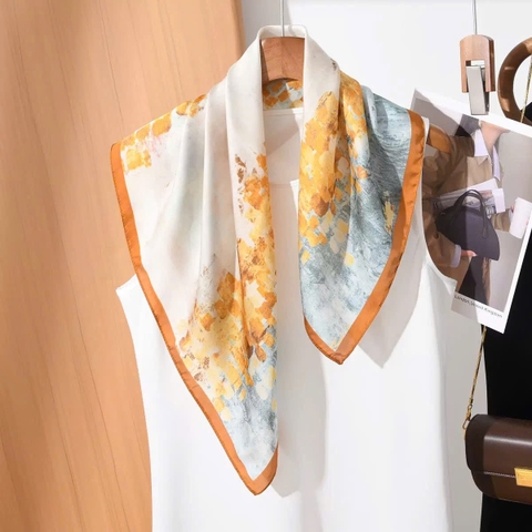 Khăn Lụa Thời Trang HimHip 70x70cm Khăn Quàng Quà Tặng Khăn - 339