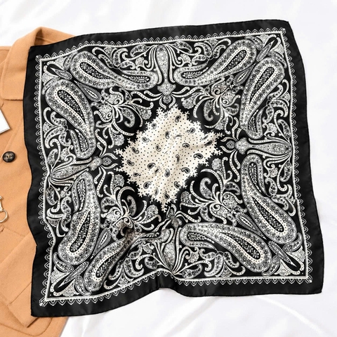Khăn Lụa Thời Trang HimHip 70x70cm Khăn Quàng Quà Tặng Khăn - 318