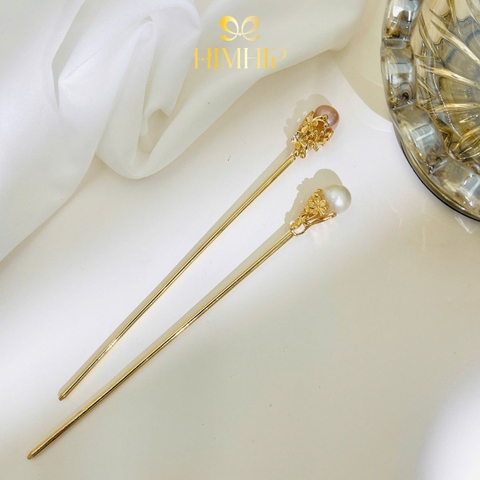 Trâm Cài Tóc HimHip HKCC Nụ Ngàn Hoa 15cm Kèm Hộp Phụ Kiện Áo Dài