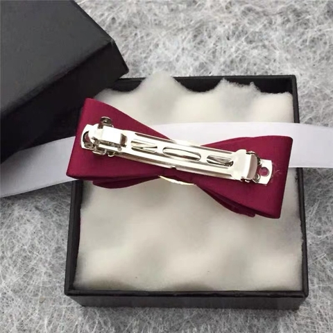 Kẹp Bấm HimHip HKCC Hình Nơ Phối Charm Sang Trọng 2x8.5cm