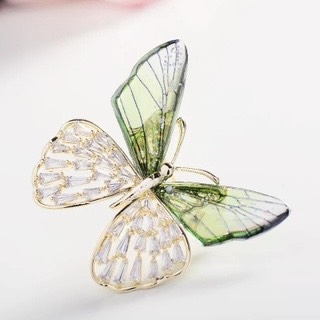 Trâm, Ghim Cài Áo HimHip Bướm Cánh Tiên 2 Màu Sang Trọng HKCC Đính Phale 3,5*3,5cm