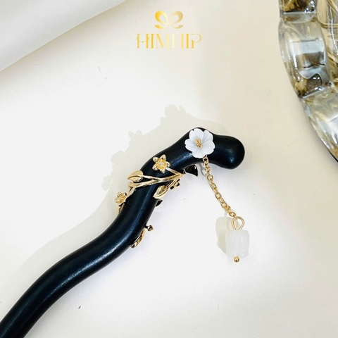 Trâm Cài Tóc HimHip Linh Lan Mộc 17,5x5,2cm Kèm Hộp Phụ Kiện Áo Dài