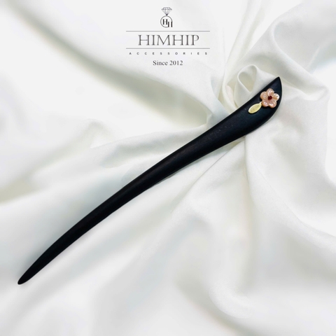 [Thiết Kế] Trâm Cài Tóc HimHip Hoa Mai Đơn Thanh Lịch 18cm Kèm Hộp Phụ Kiện Áo Dài