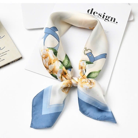 Khăn Lụa Thời Trang HimHip 70x70cm Khăn Quàng Quà Tặng Khăn - 325