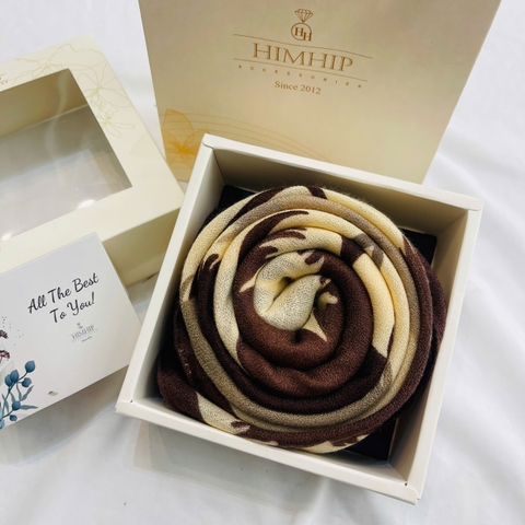 Set Quà HimHip Khăn Viscose  90x90cm Kèm Túi Hộp Thiệp - 1024