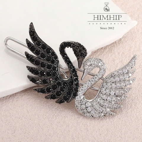 Kẹp Mái HimHip HKCC Đôi Thiên Nga Phale Uyên Ương 3.9*3cm