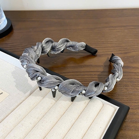 Bờm HimHip Xoắn Voan Kèm Răng To Quý Phái 2.2cm